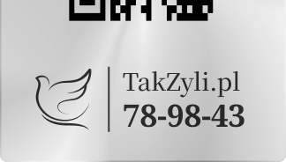 Medalion TakŻyli z kodem QR